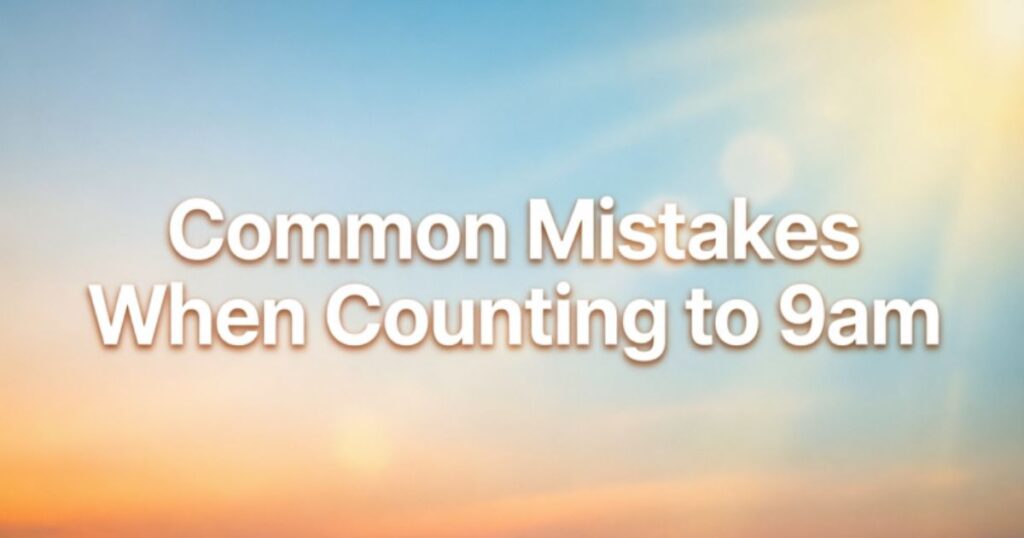 Common Mistakes When Counting to 9am