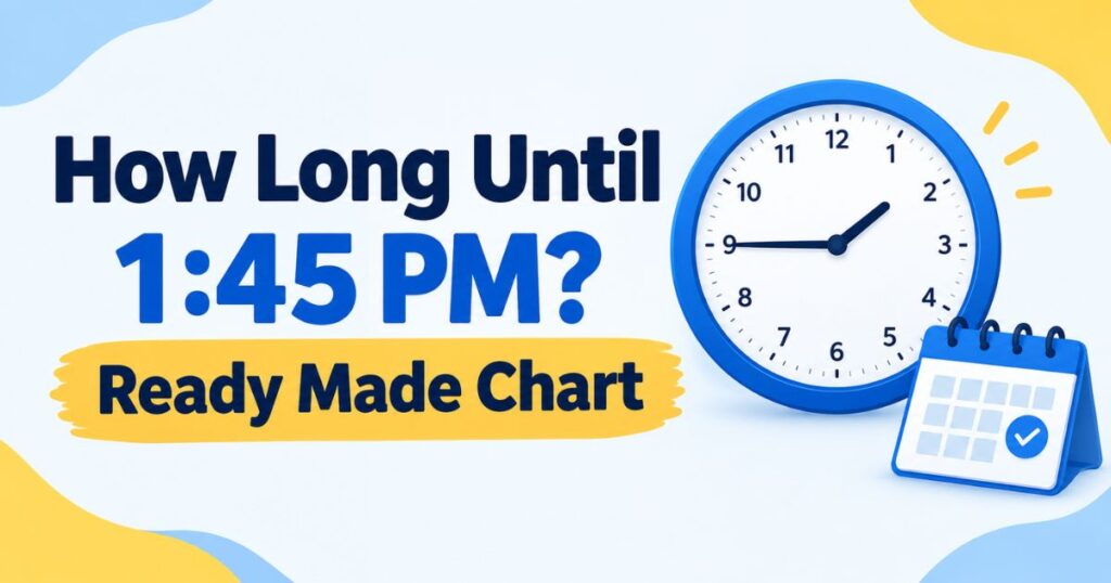 How Long Until 145 PM Ready Made Chart