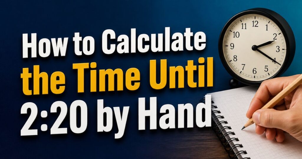 How to Calculate the Time Until 220 by Hand