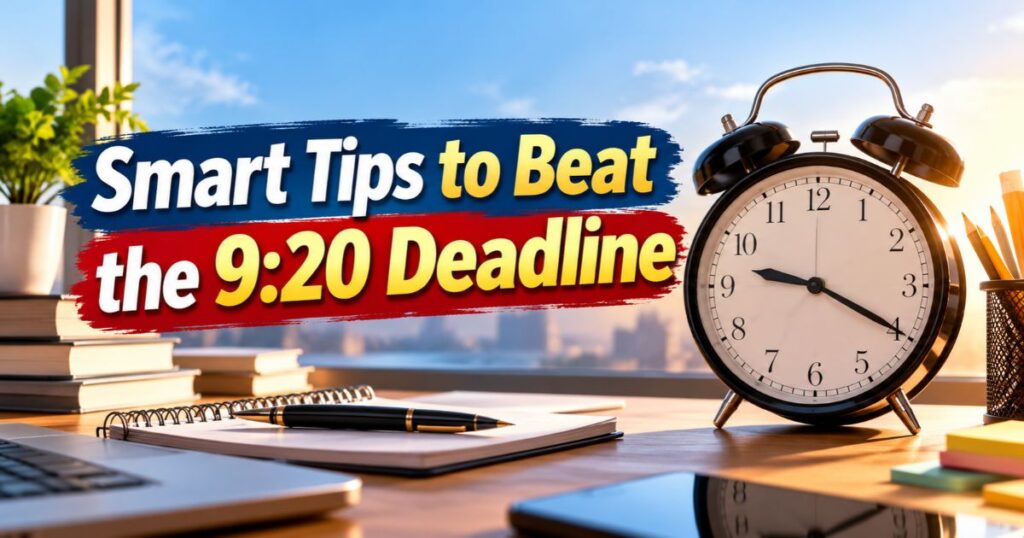 Smart Tips to Beat the 9_20 Deadline