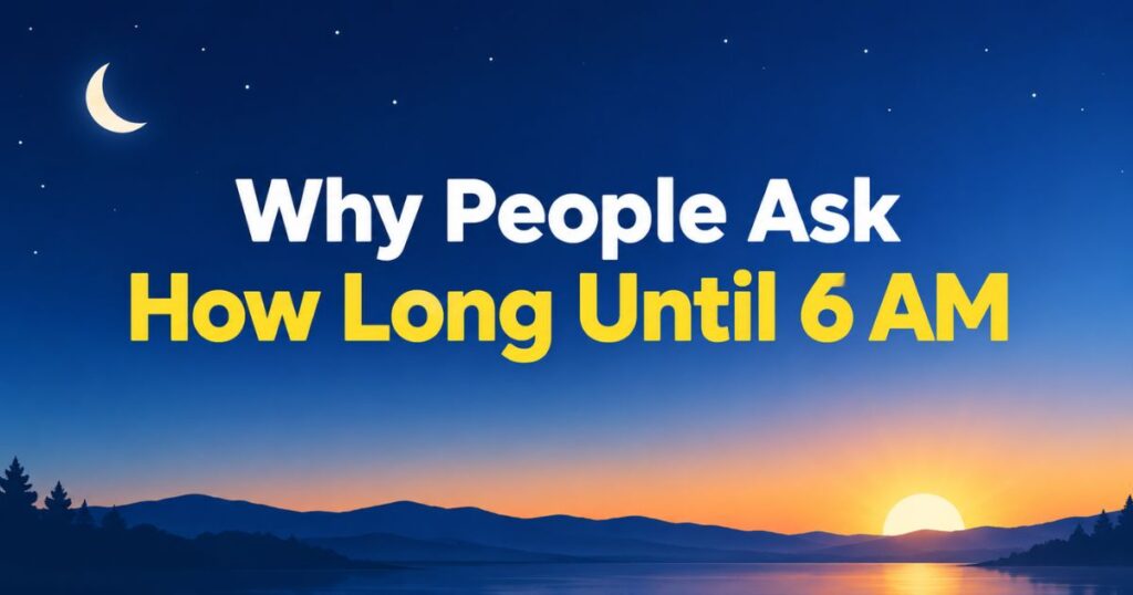 Why People Ask How Long Until 6 AM